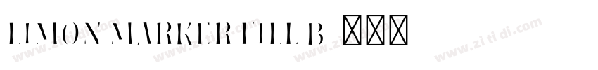 Limon Marker Fill B字体转换